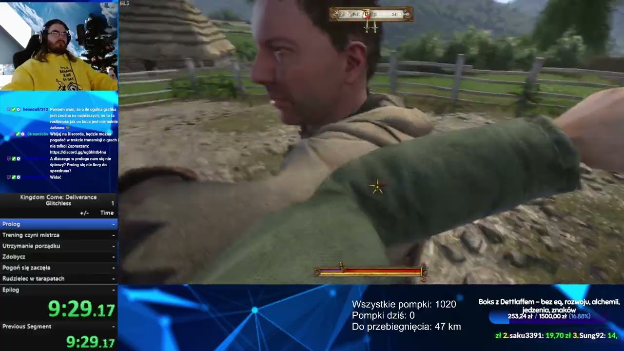 SPEEDRUN Kingdom Come Deliverance 11:53:15.85 Rekord Świata w kategorii Glitchless