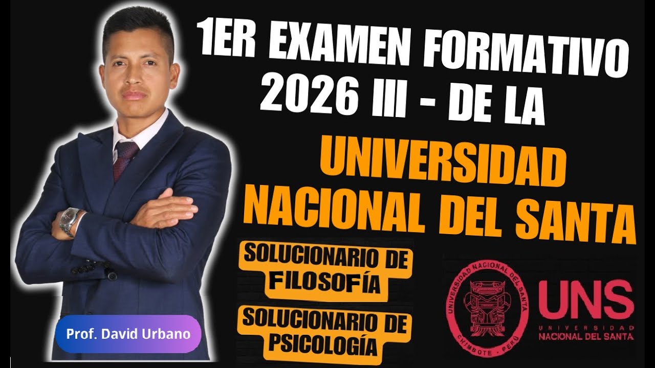 SOLUCIONARIO DE FILOSOFÍA Y PSICOLOGÍA - 1ER EXAMEN FORMATIVO CEPUNS 2026 III