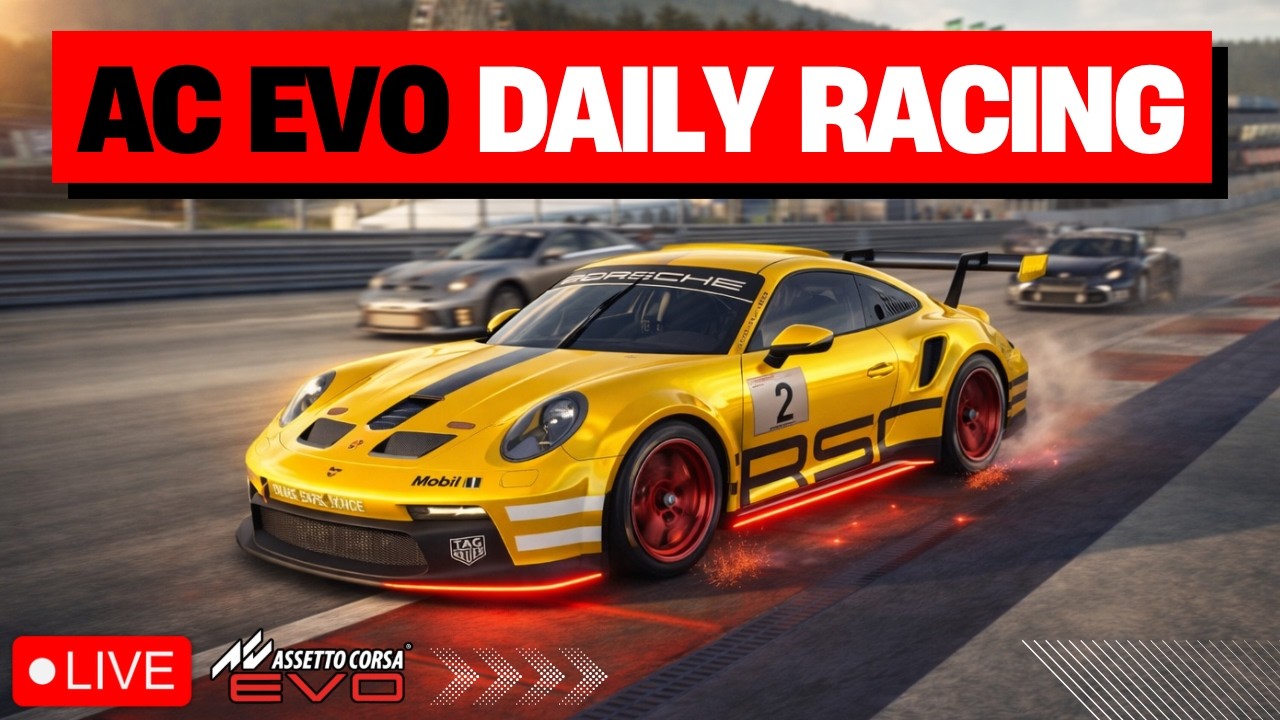🔴LIVE: Assetto Corsa EVO Daily Racing Porsche Cup