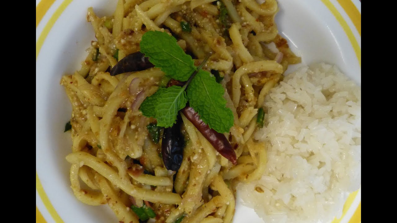Thai food Bamboo shoots salad