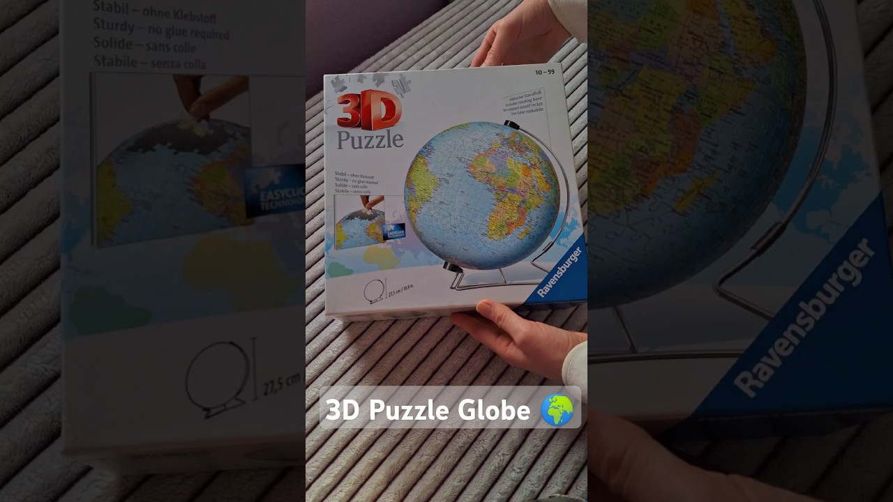 3D Puzzle Globe🌍🧩#diy #puzzle #3dpuzzle