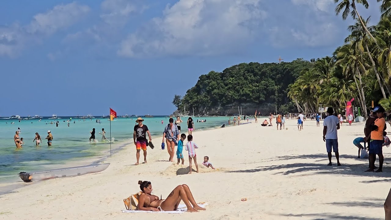 Boracay island on Wednesday 10am | April 1 2026  | Beach Walking Tour #boracay #philippines #travel 