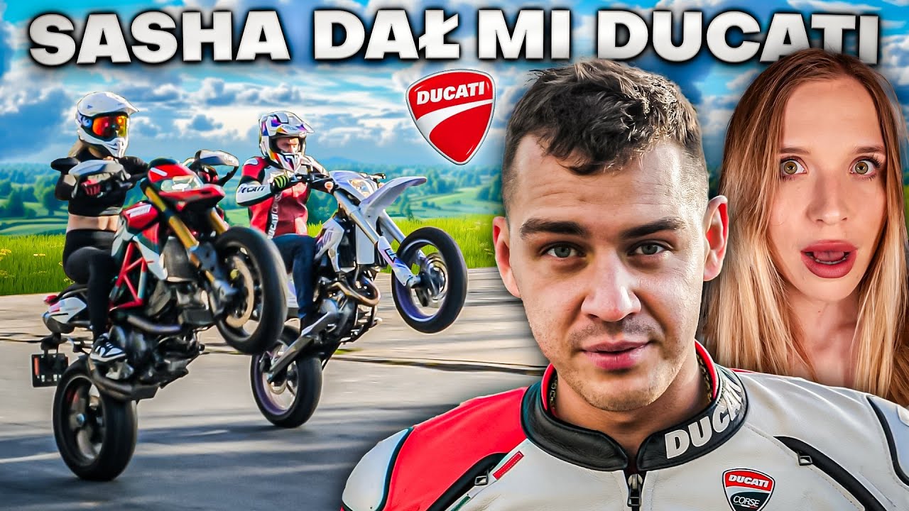 UCZĘ SASHA THE OWNER JEŹDZIĆ NA JEDNYM KOLE | DAŁ MI DUCATI HYPERMOTARD 950 SP