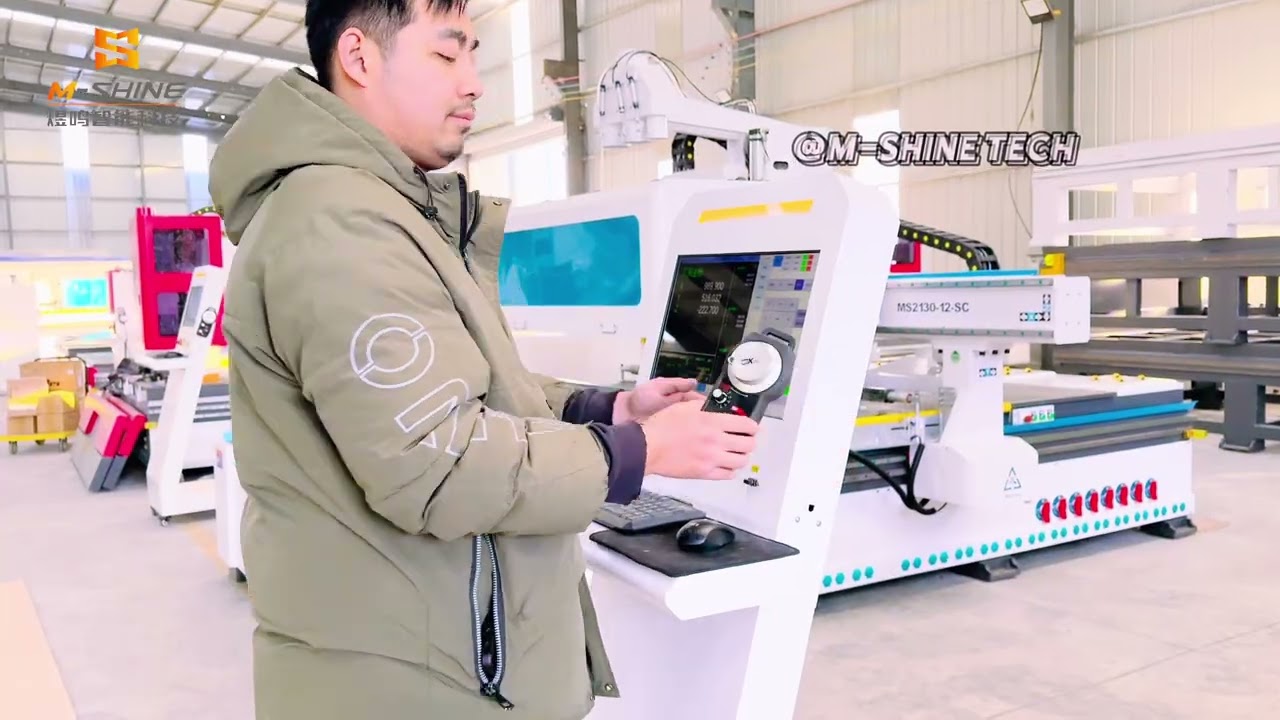 2130 CNC nesting machine with automatic loading and unloading, CNC machine with automatic tool chang