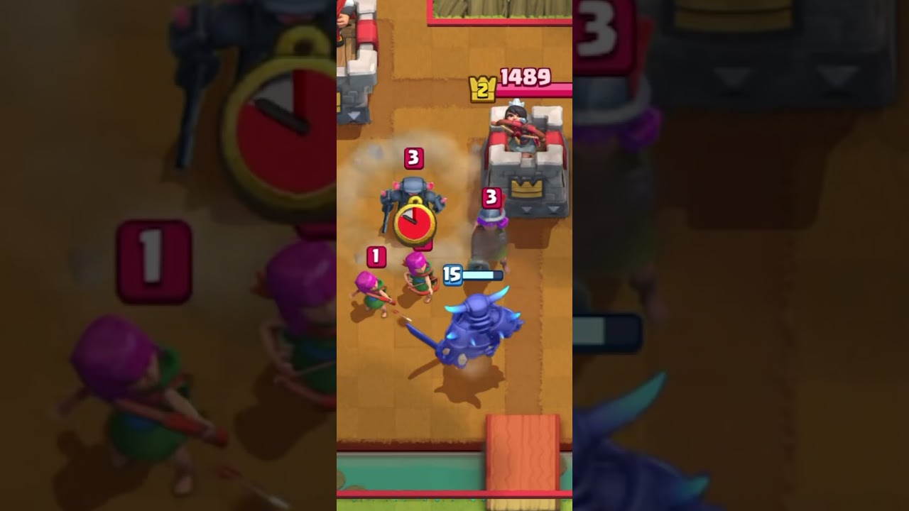 Evo Pekka in arena 1 😈 #clashroyale #cr  #clash #megknight