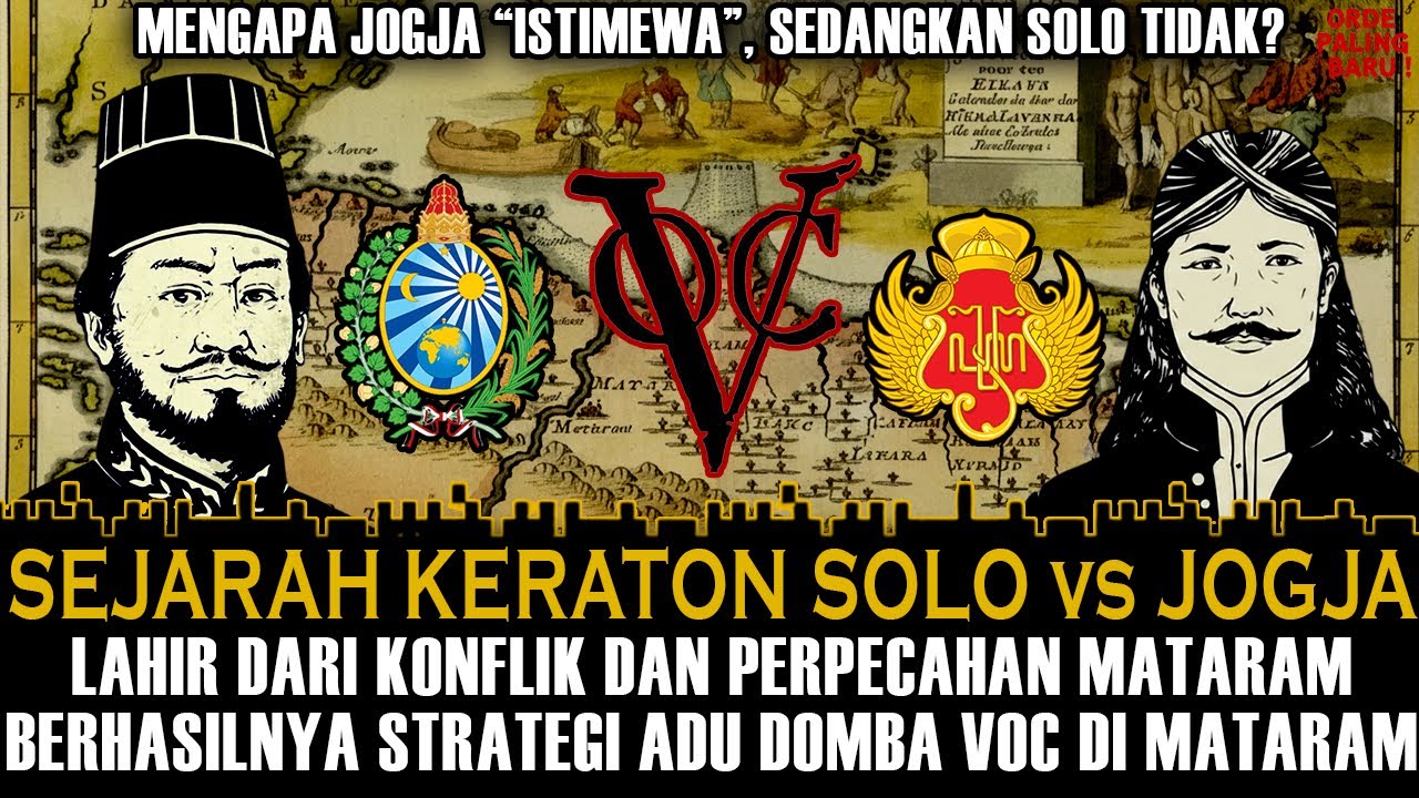 Sejarah Pecahnya Keraton SOLO dan YOGYAKARTA ❗ Mengapa Solo Tidak Menjadi Daerah Istimewa ❓