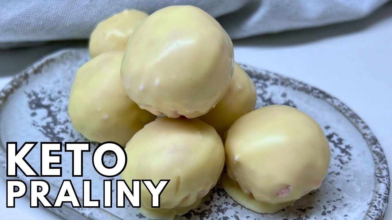 KETO PRALINY Z BIAŁĄ CZEKOLADĄ I MALINAMI | Fit deser bez cukru