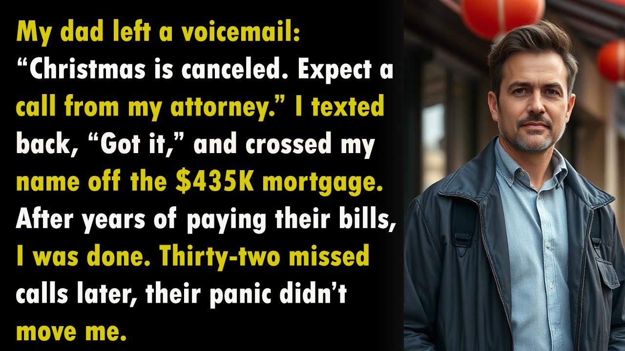 I Paid Off $435,000 Mortgage. Dad Canceled Christmas and Sent a Lawyer.  Reddit Stories