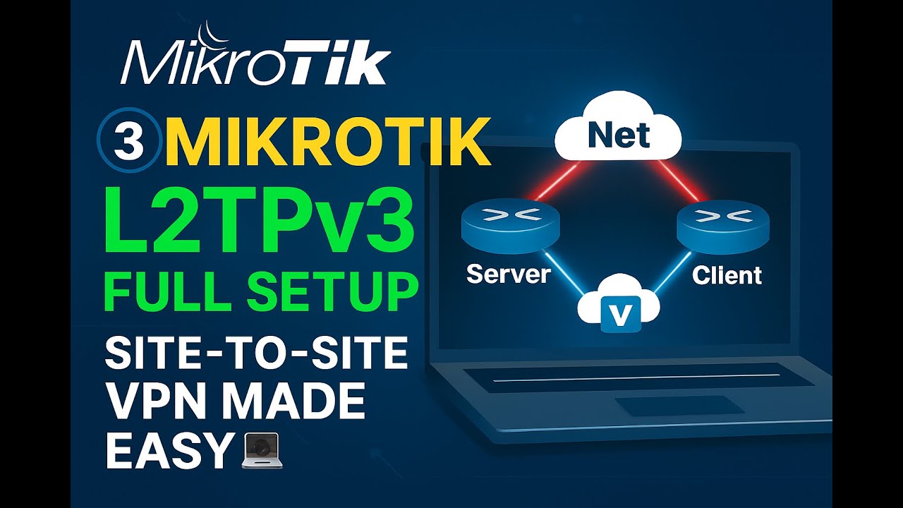 How to Create a Simple VPN Server on MikroTik (L2TP V3/IPSec) | Full Setup Tutorial