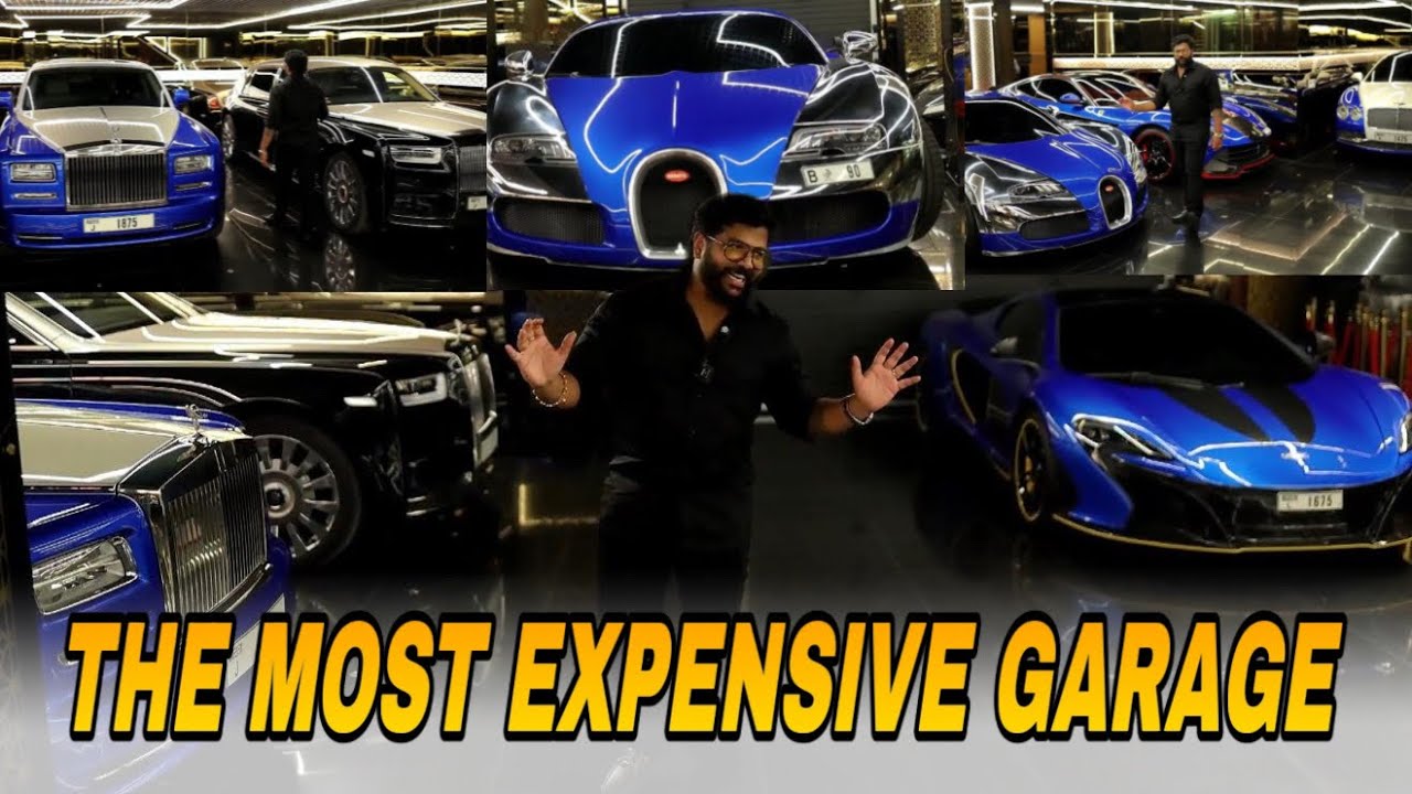 The Most Expensive Garage 🤩🔥 Dr. CJ ROY -Confident Group Garage, Dubai #bugatti #carenthusiast #cars