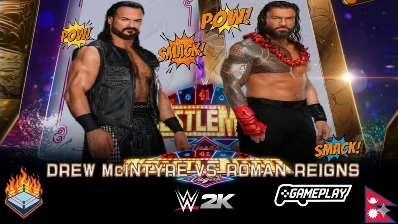 Roman reigns Vs Drew McIntyre wrestlemania match | WWE