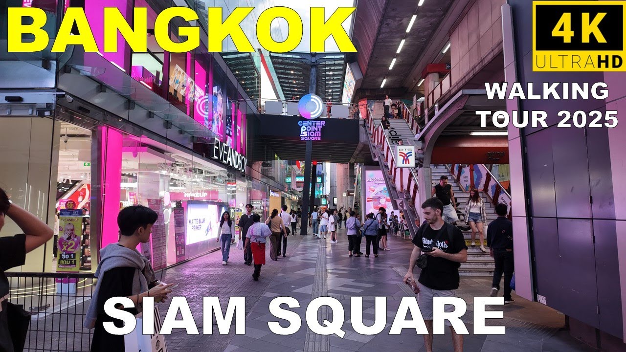 🇹🇭 Bangkok City Life Vibes 2025 – Siam Square Area treet feast and fashion walk