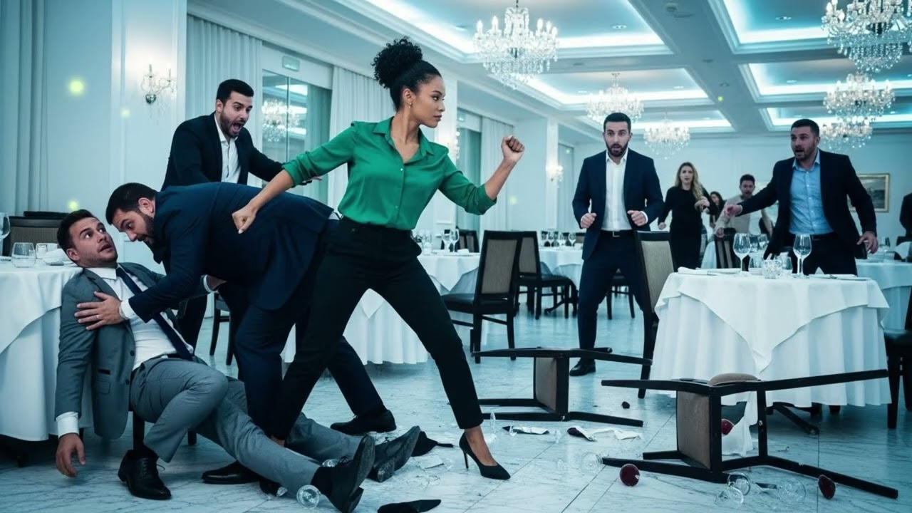 Four Men Attacked A Billionaire CEO in a Restaurant — Waitress's Hidden Skill Changed Everything