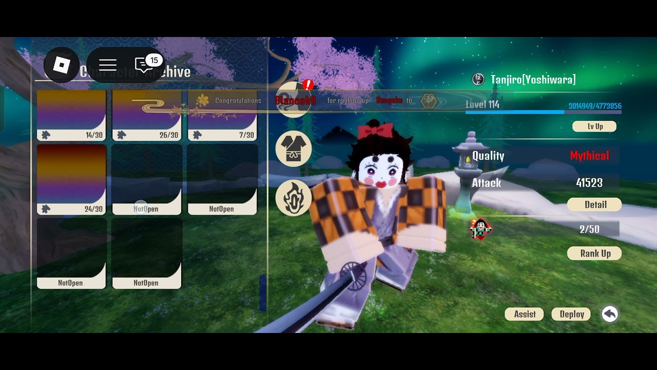 Hello guys this is my new cloth 🎉 demon Slayer simulator