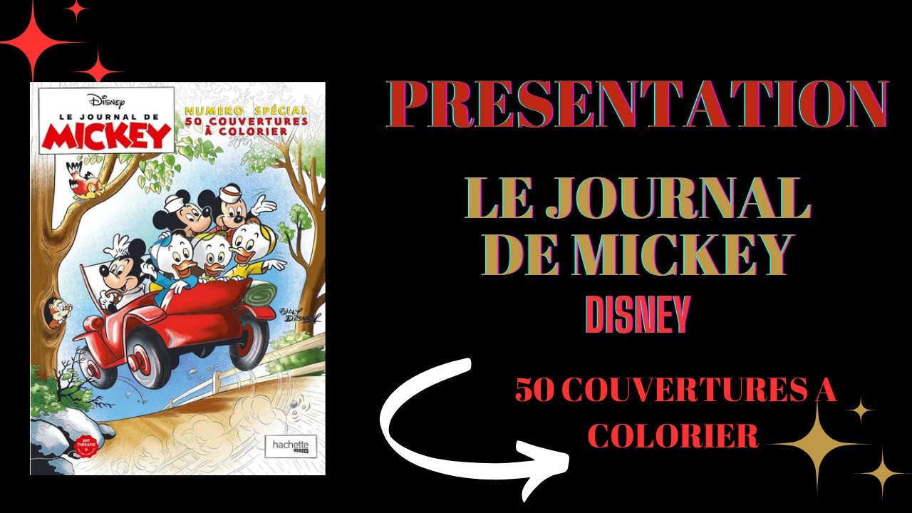 Flip Through : Le journal de Mickey - 50 couvertures à colorier