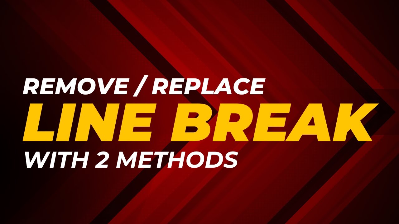How to Remove &  Replace Line Break on Large Data of Text or Numbers | Line Break | Replace | Data |