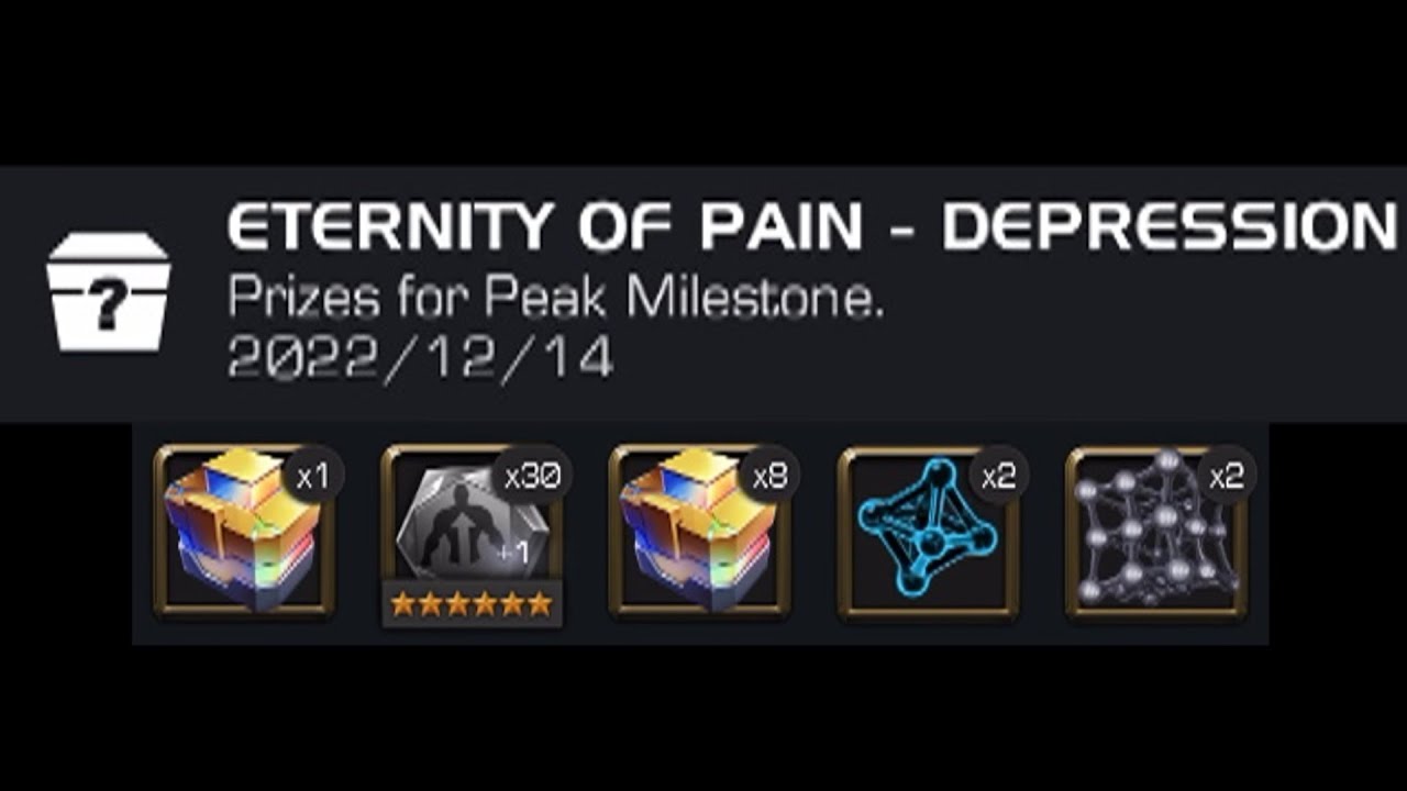 ETERNITY OF PAIN DEPRESSION REWARDS
