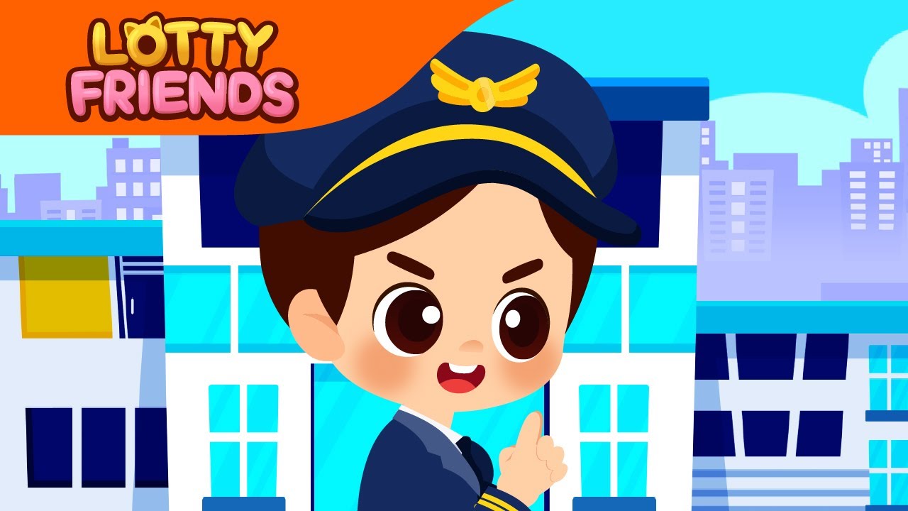 The Police Man Song👮🏼| Kids Songs & Nursery Rhymes | Job Song | Police Keeps Us Safe | Lotty Friends