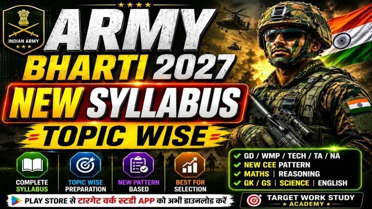 Army भर्ती 2027 | Maths Topic Wise Test Series | Army Agniveer Strategy | Army Gd New Syllabus