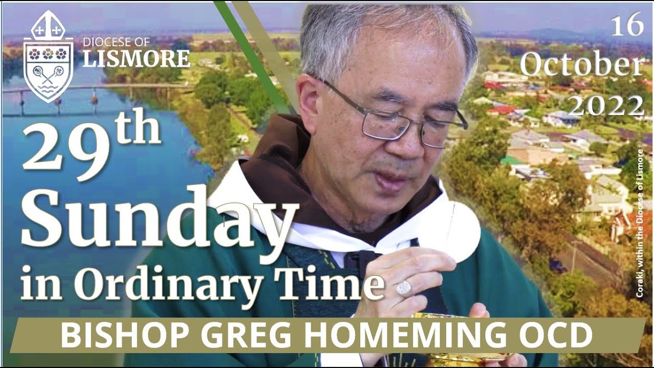 Catholic Mass Today 29th Sunday in Ordinary Time 16 Oct 2022 Bishop Greg Homeming Lismore Australia
