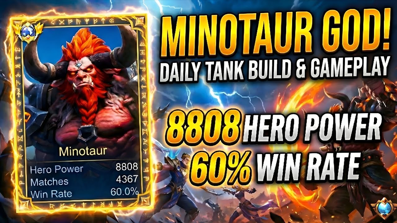 TOP GLOBAL MINOTAUR GOD BUILD! 60% WIN RATE BEST ROAMER 2026 - MLBB