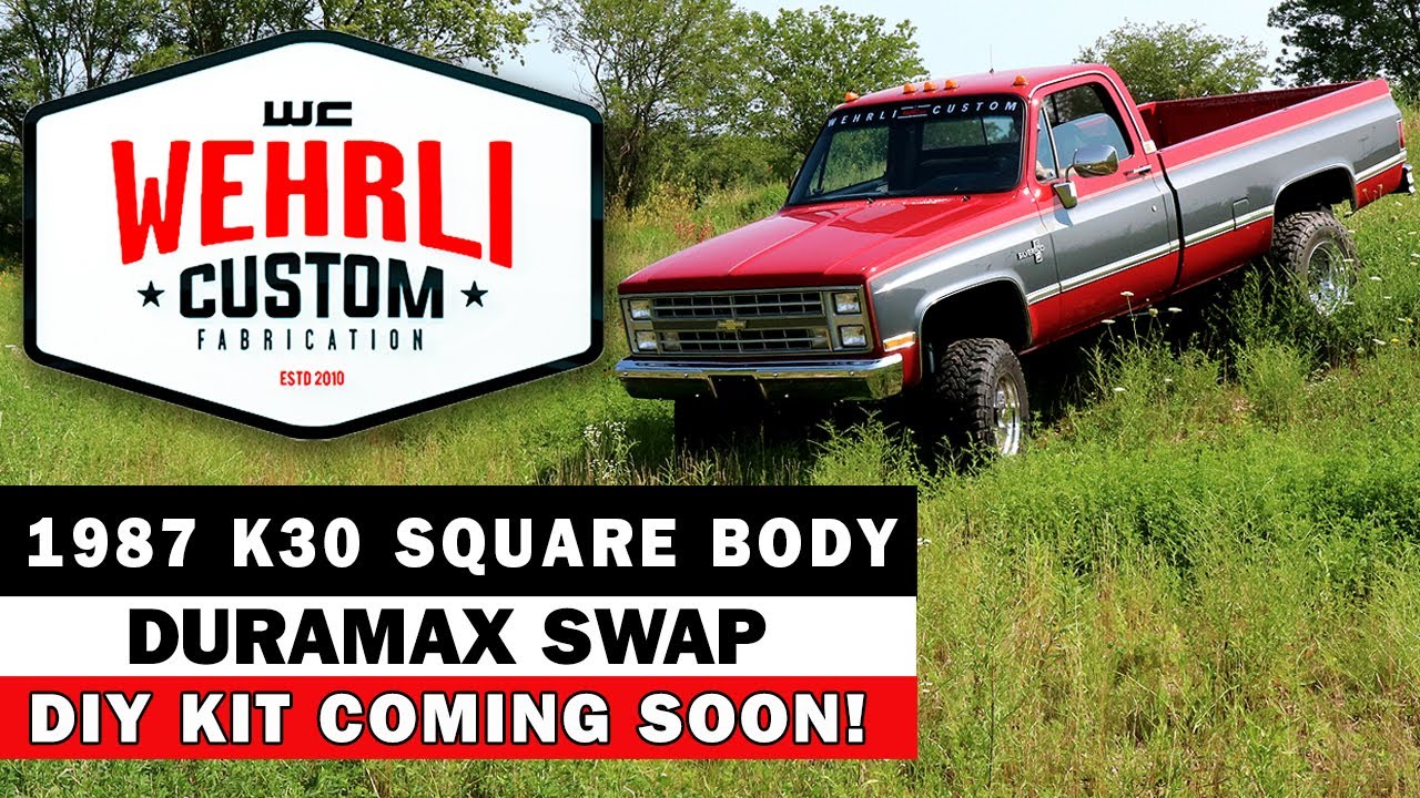 WCFAB 1987 K30 Square Body Duramax Swap