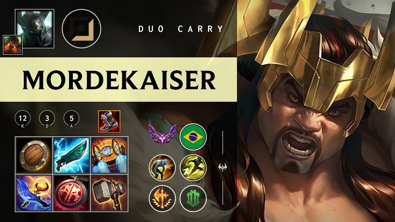 Mordekaiser Carry vs Ashe - BR Master Patch 26.03