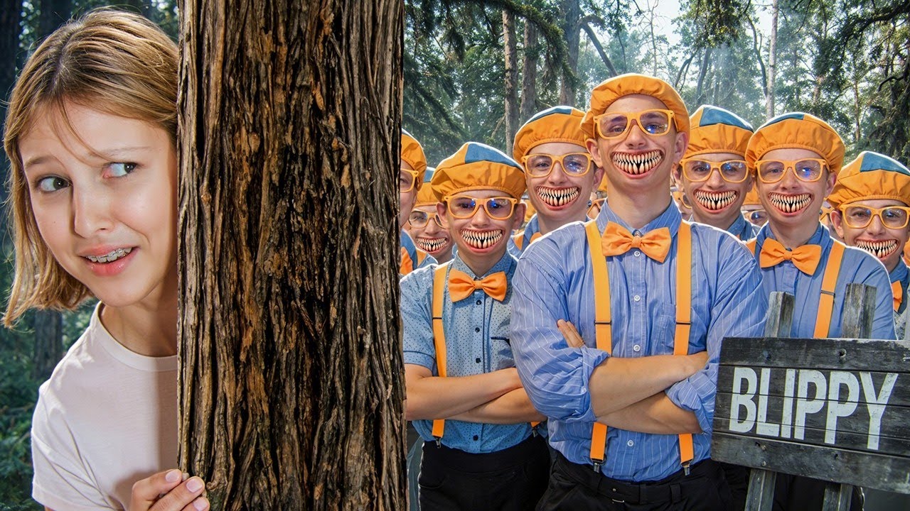 AMELKA ZNALAZŁA PRZEKLĘTY OBÓZ BLIPPI.EXE 😱 Nie POWINNIŚMY tam iść 😈Amelka Karamelka Polski