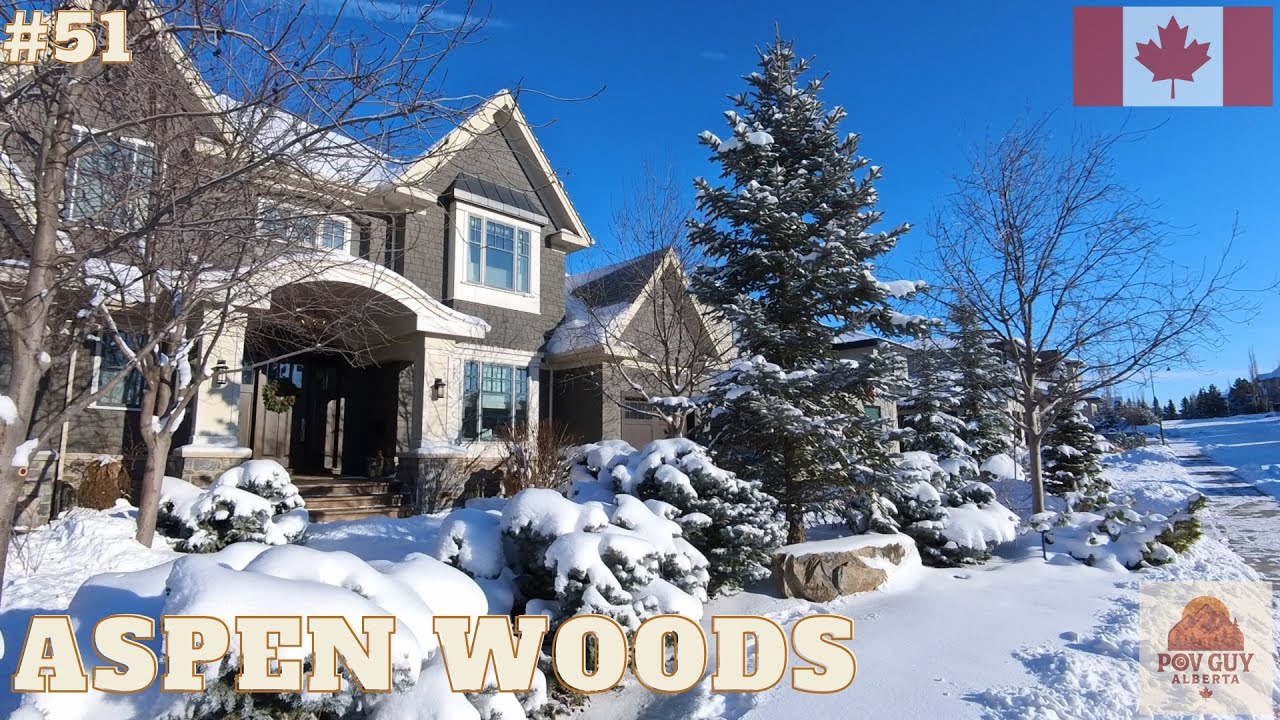 Aspen Woods in Winter ❄️✨ Calgary’s Most Magical Luxury Neighborhood Tour!