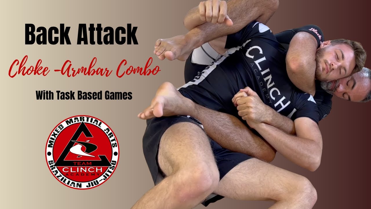 Split the Arms-Expose the Neck | Back Attack Combo | Choke - Armbar