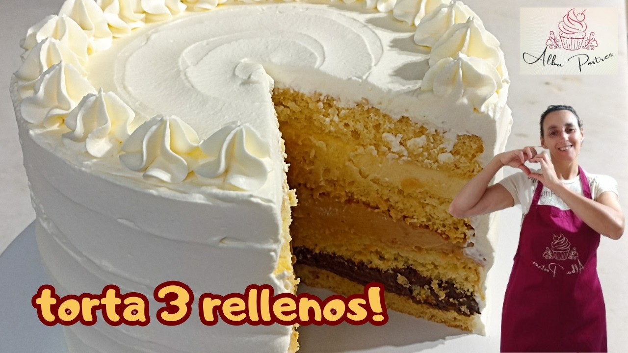 TORTA 3 rellenos, combinación de sabores!