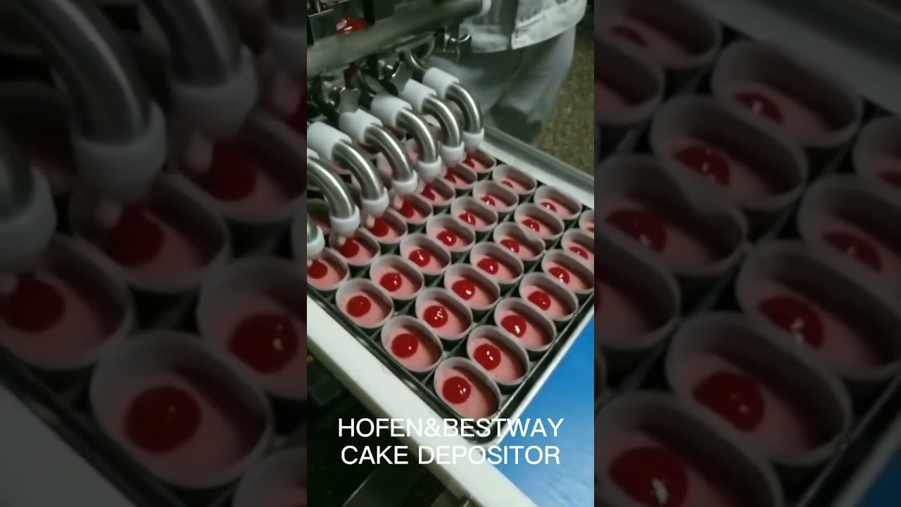 Automatic servo driven piston cake depositor