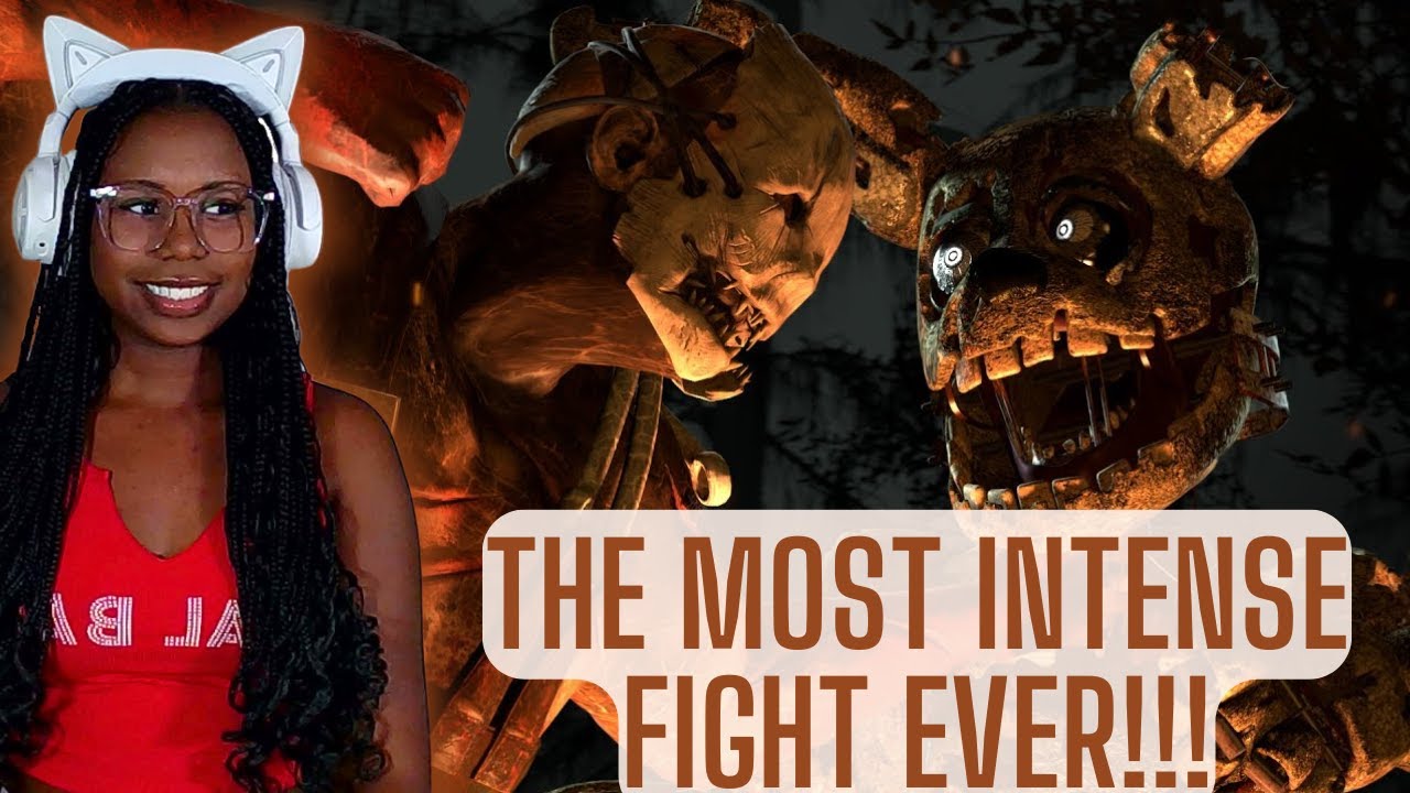 This Is The Most Intense Fight Ever!!! - Springtrap vs The Trapper (FNaF vs DBD) Reaction