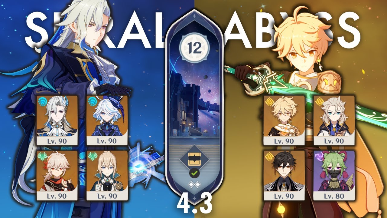 SPIRAL ABYSS 4.3 | Floor 12 ALL STARS | Neuvillette & Geo Traveler teams | Genshin Impact