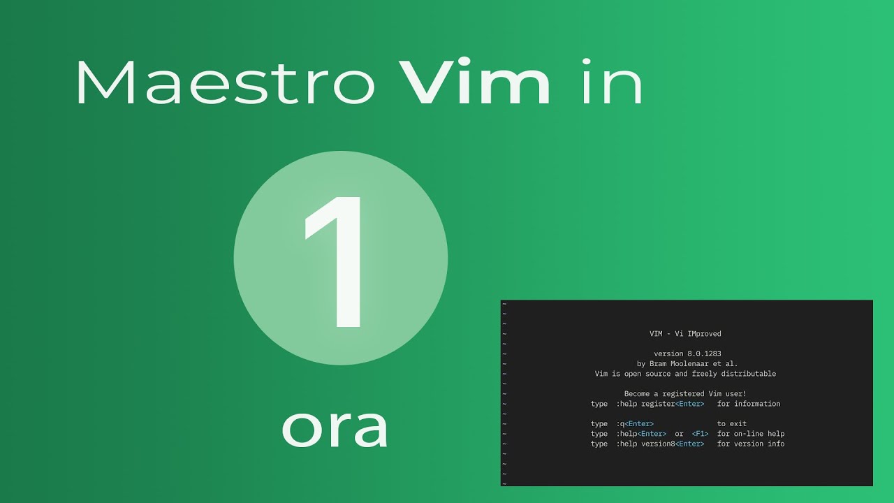 [ITA] Maestro Vim in 1 ora