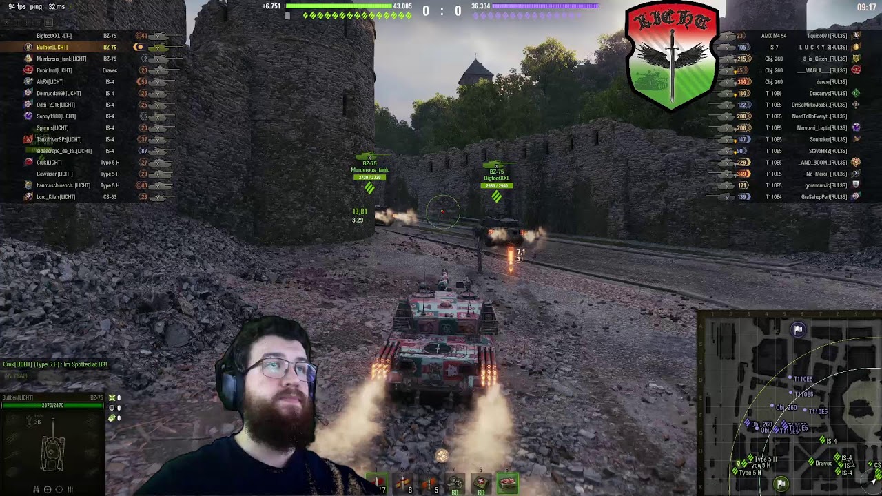 WoT Live mit LICHT - Clanspiele, Vorstöße und Festungen