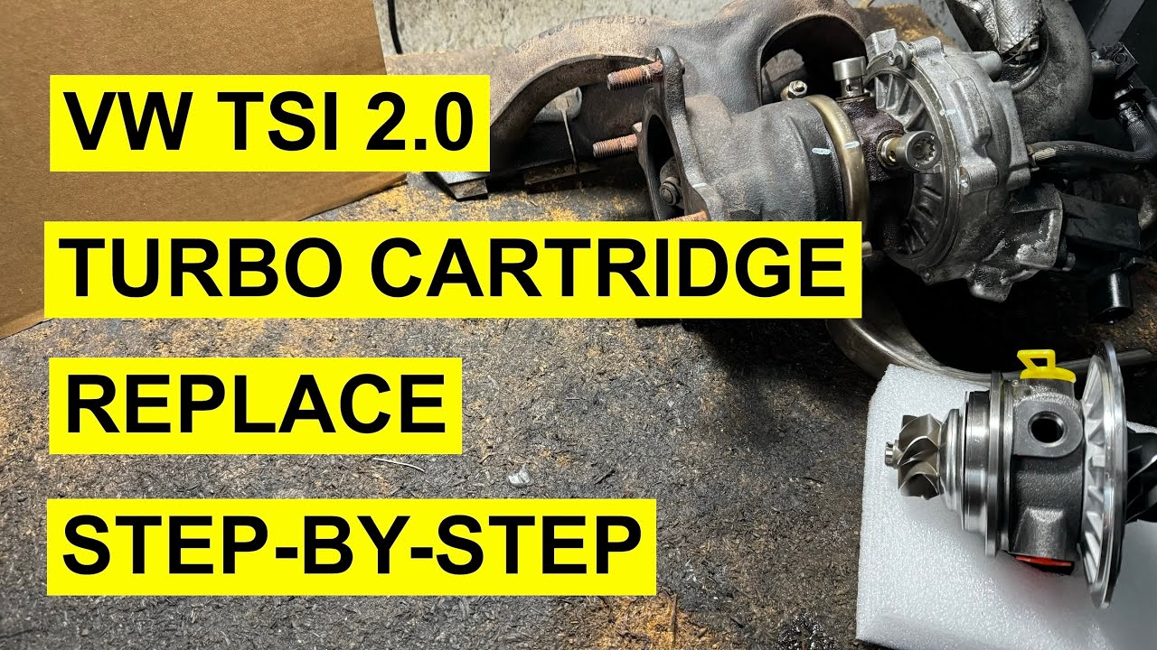 VW TSI 2.0 Turbocharger Cartridge Replacement - Step-By-Step