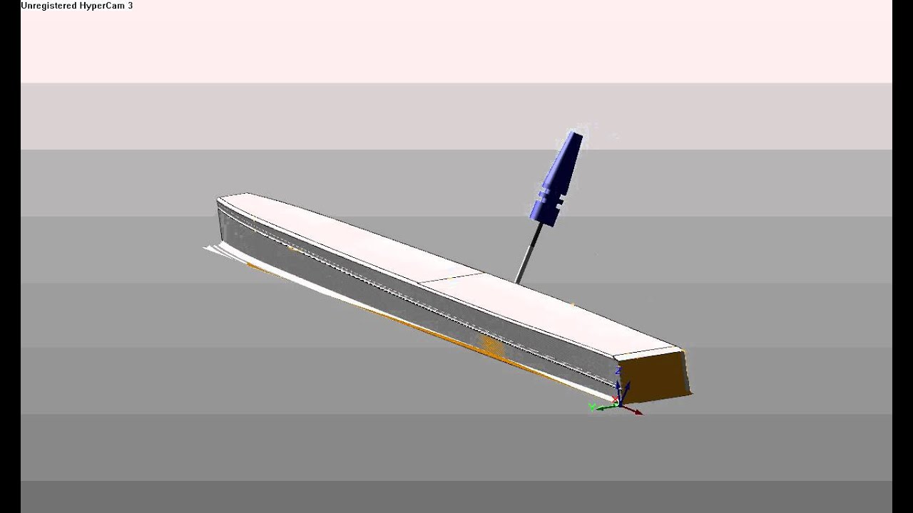 4 axis CNC simulation - Anequim&acute;s Shear-web molds