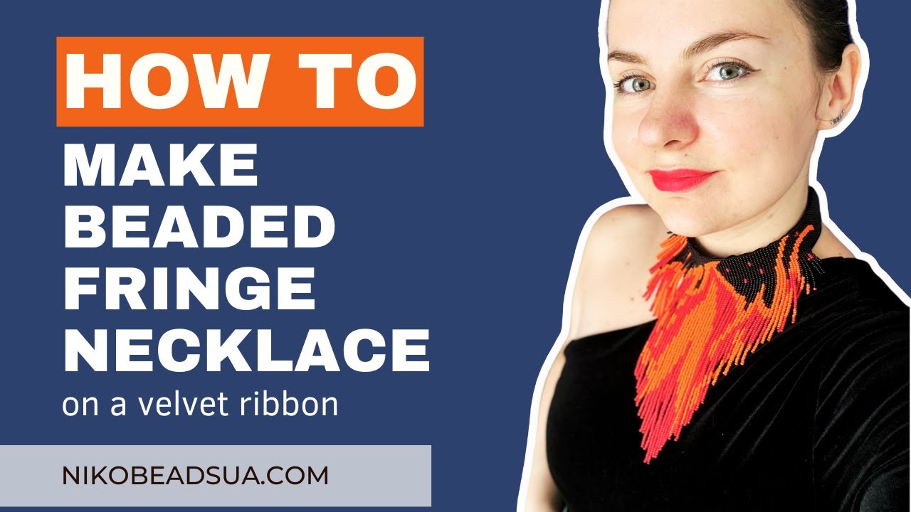 Fiery Fringe: Learn how to do our loom fringe necklace step by step!