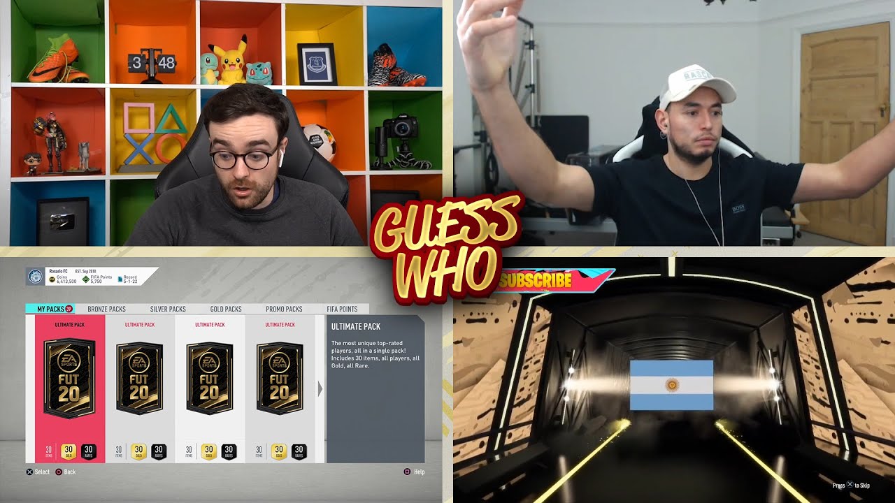 BIG DISCARDS FOR THE LOSER!!! Retro Style Fifa 20 Guess Who