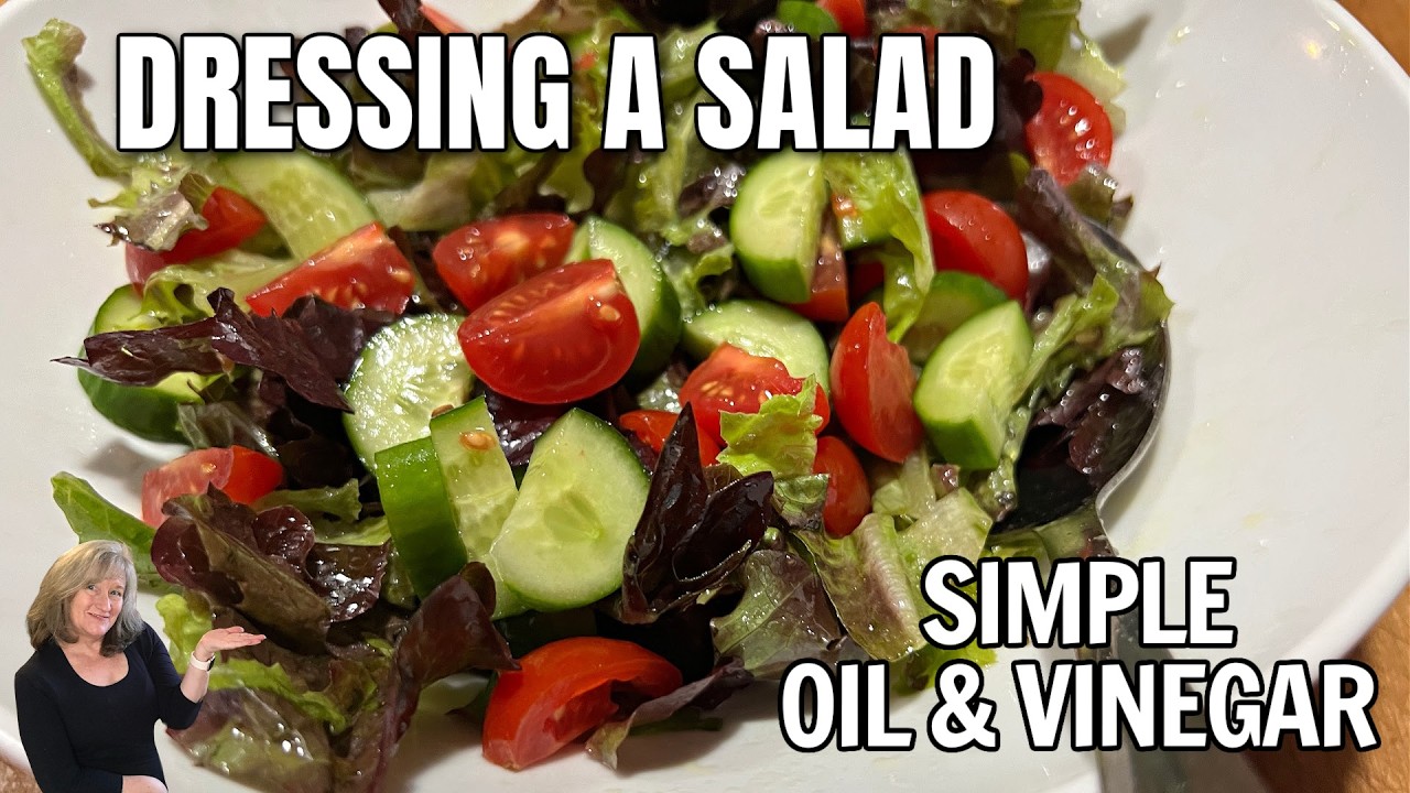 Самый простой способ заправить салат маслом и уксусом — полезно и вкусно!
