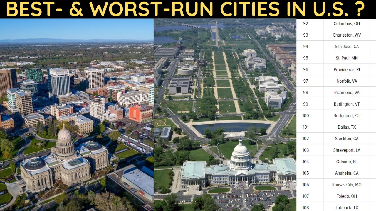 Best- & Worst-Run Cities in the U.S.