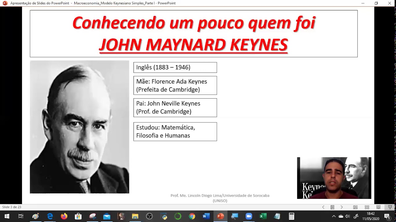 Aula 1 Teoria Keynesiana Simples Quem foi Keynes