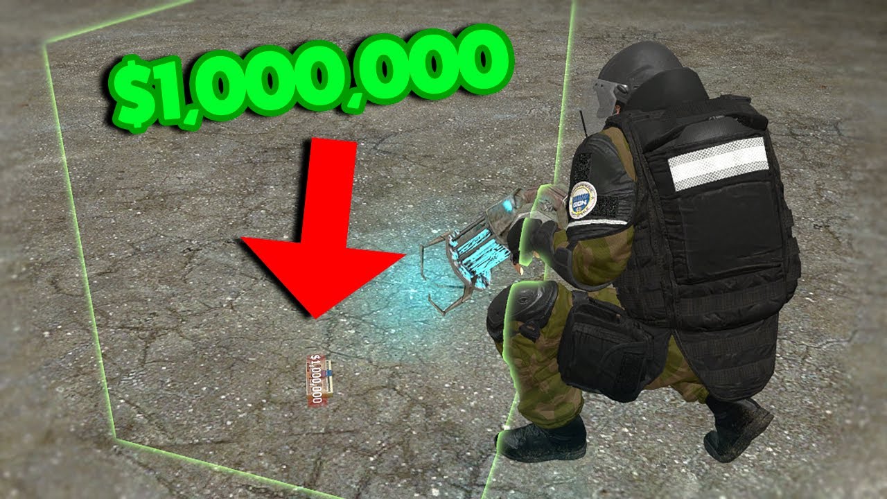 $1,000,000 Locked In An INVISIBLE Box! - Gmod DarkRP Trolling Admin Abuse (CALLED ME A HACKER!)