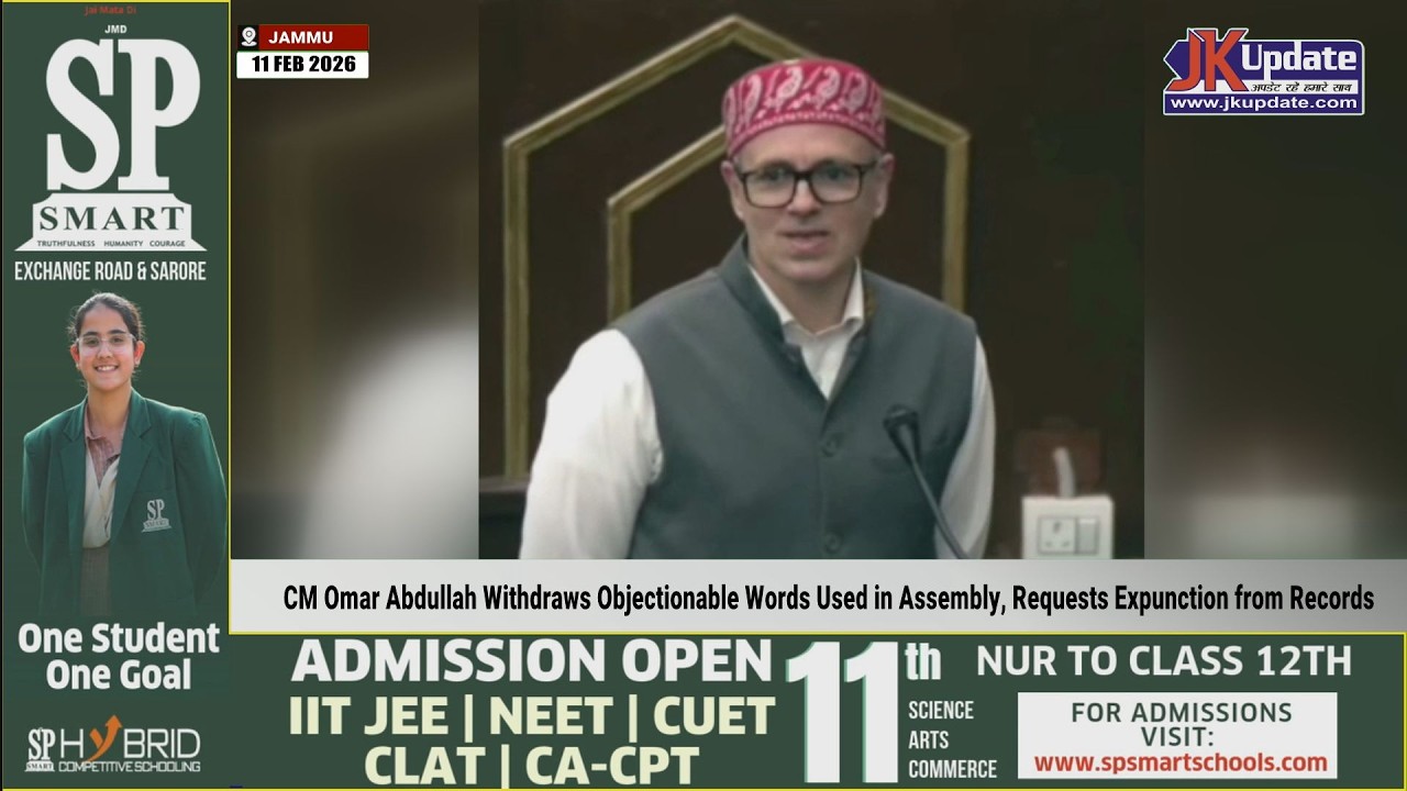 CM Omar Abdullah Withdraws Objectionable Words Used in Assembly, Requests Expunction from Records