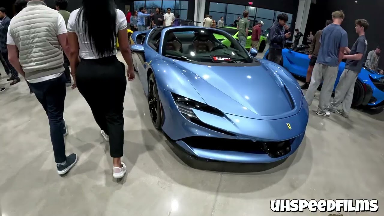 CRAZY SUPERCAR MEET Dallas, TX! Signature Auto Salon Grand Opening