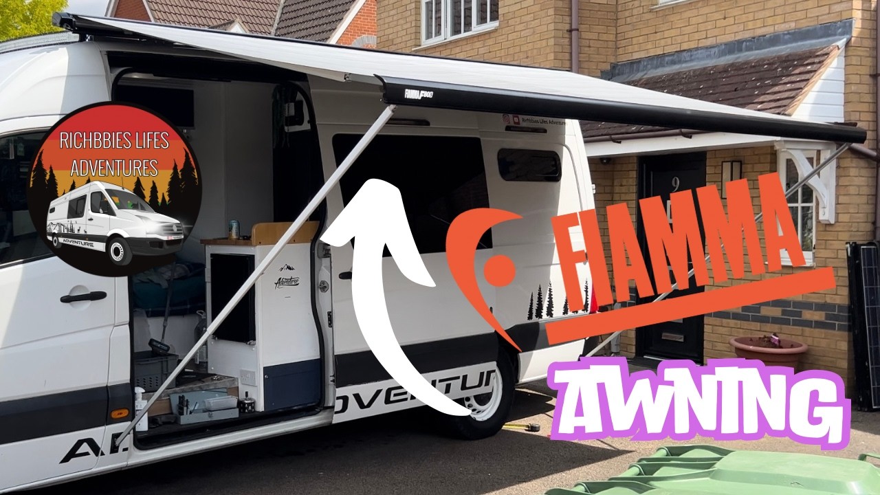 Vw crafter sprinter camper conversion fit a fiamma awning unistrut & floor free van mount leg stays