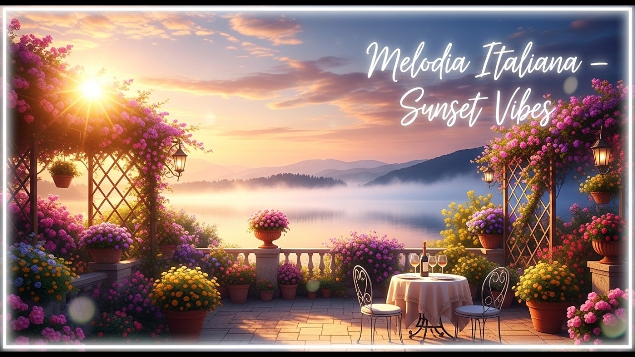 Italian Coastal Cafe Music ☕ Warm Acoustic Guitar & Piano Lounge Instrumental