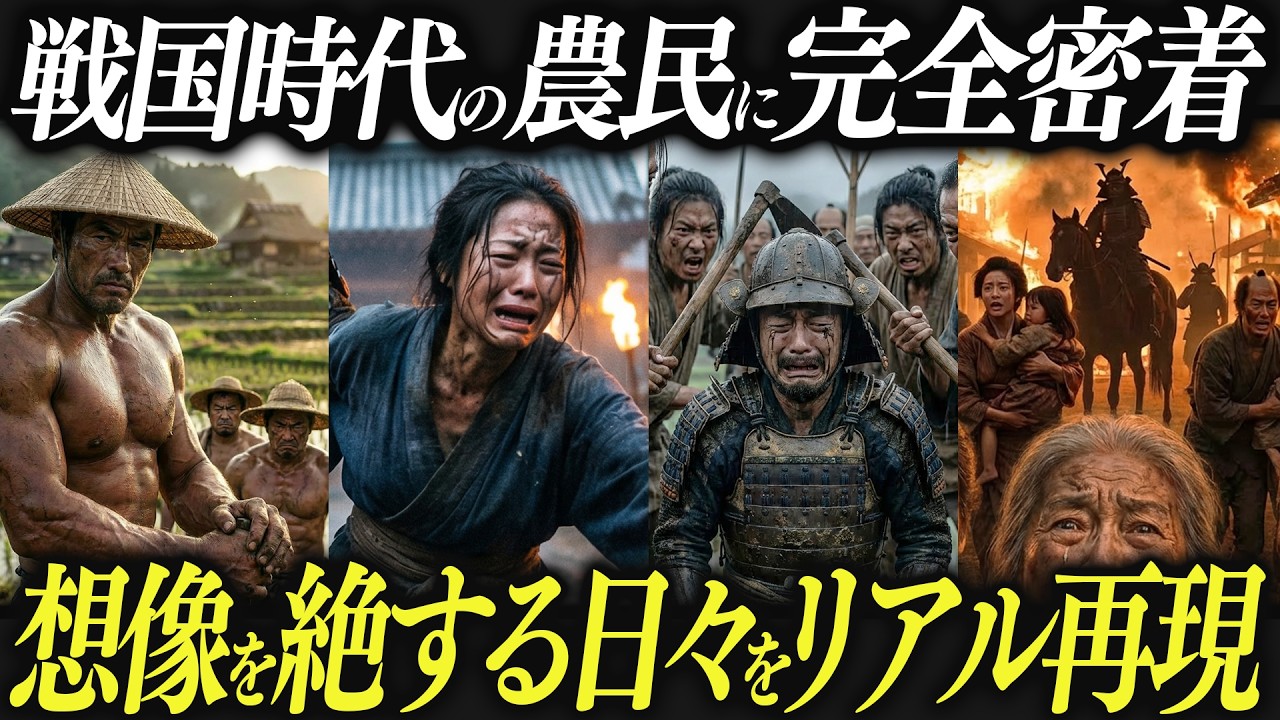 戦国時代の農民は朝から夜まで何してた？【リアル再現】