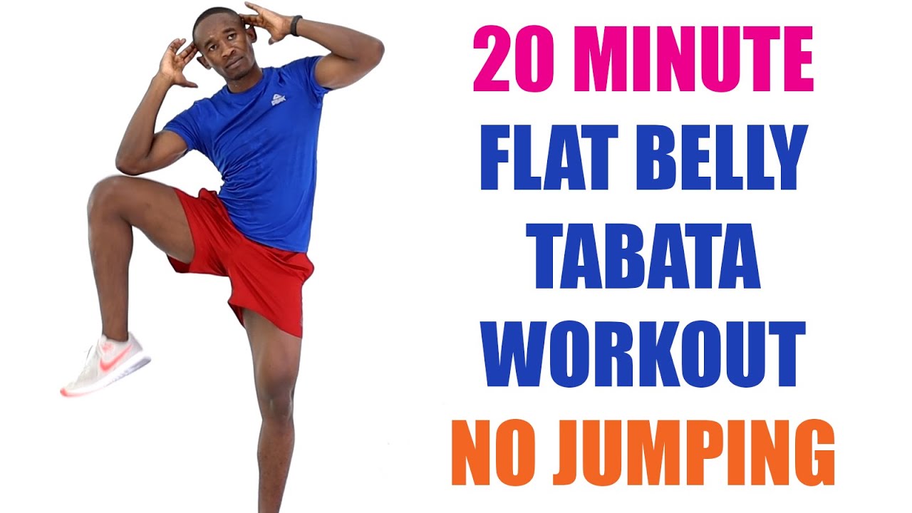 20 Minute Flat Belly Tabata Workout No Jumping/ Low Impact Tabata 🔥 Burn 190 Calories 🔥